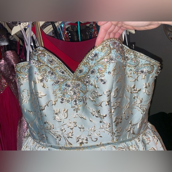 MacDuggal size 16, corset added to fit up to size 20. Straps or strapless. - Picture 2 of 3